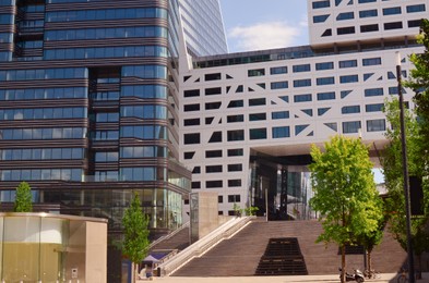 Photo of View of beautiful modern buildings in city