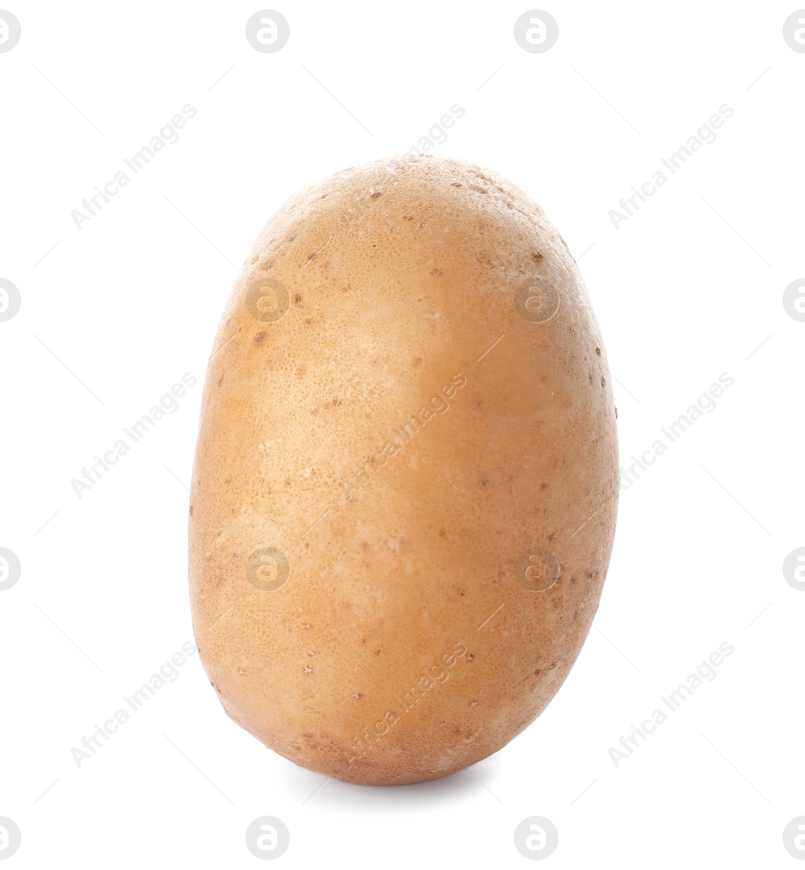 Photo of Fresh ripe organic potato on white background