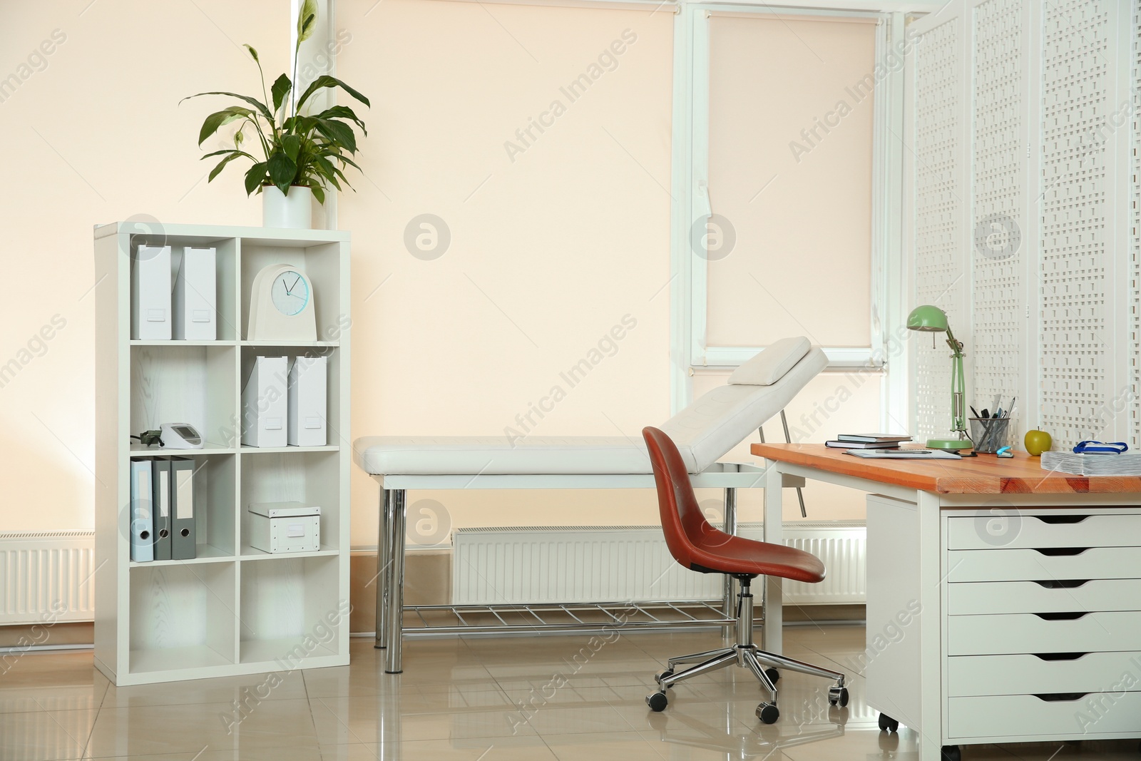 Photo of Modern interior of doctor's office with workplace