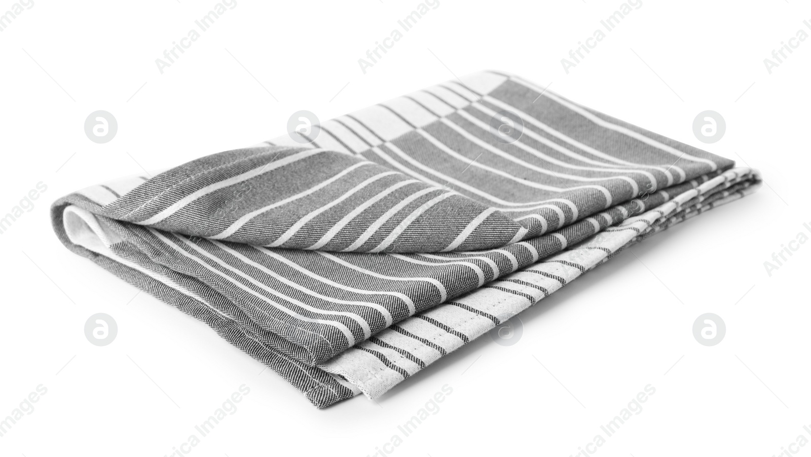 Photo of Fabric napkin for table setting on white background