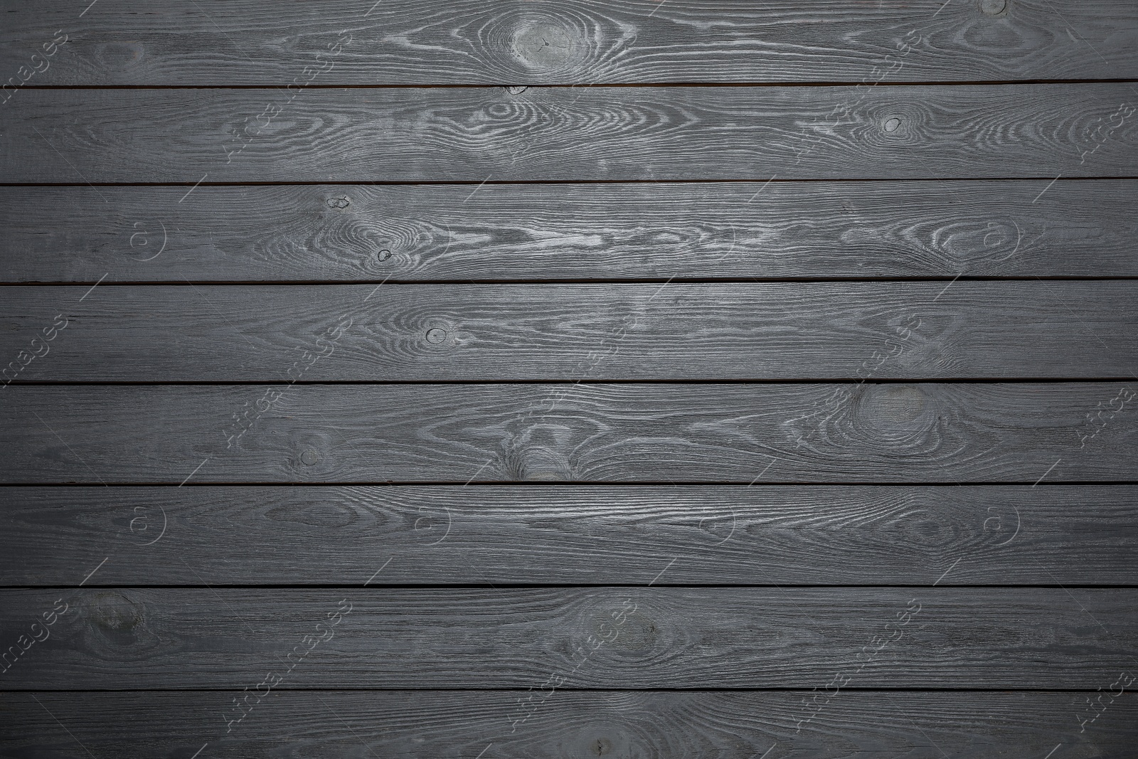 Photo of Texture of grey wooden surface as background, top view