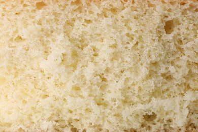 Tasty sponge cake as background, closeup view