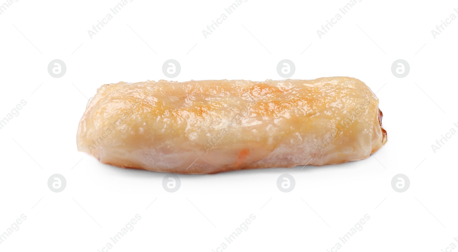 Photo of Tasty fried spring roll isolated on white