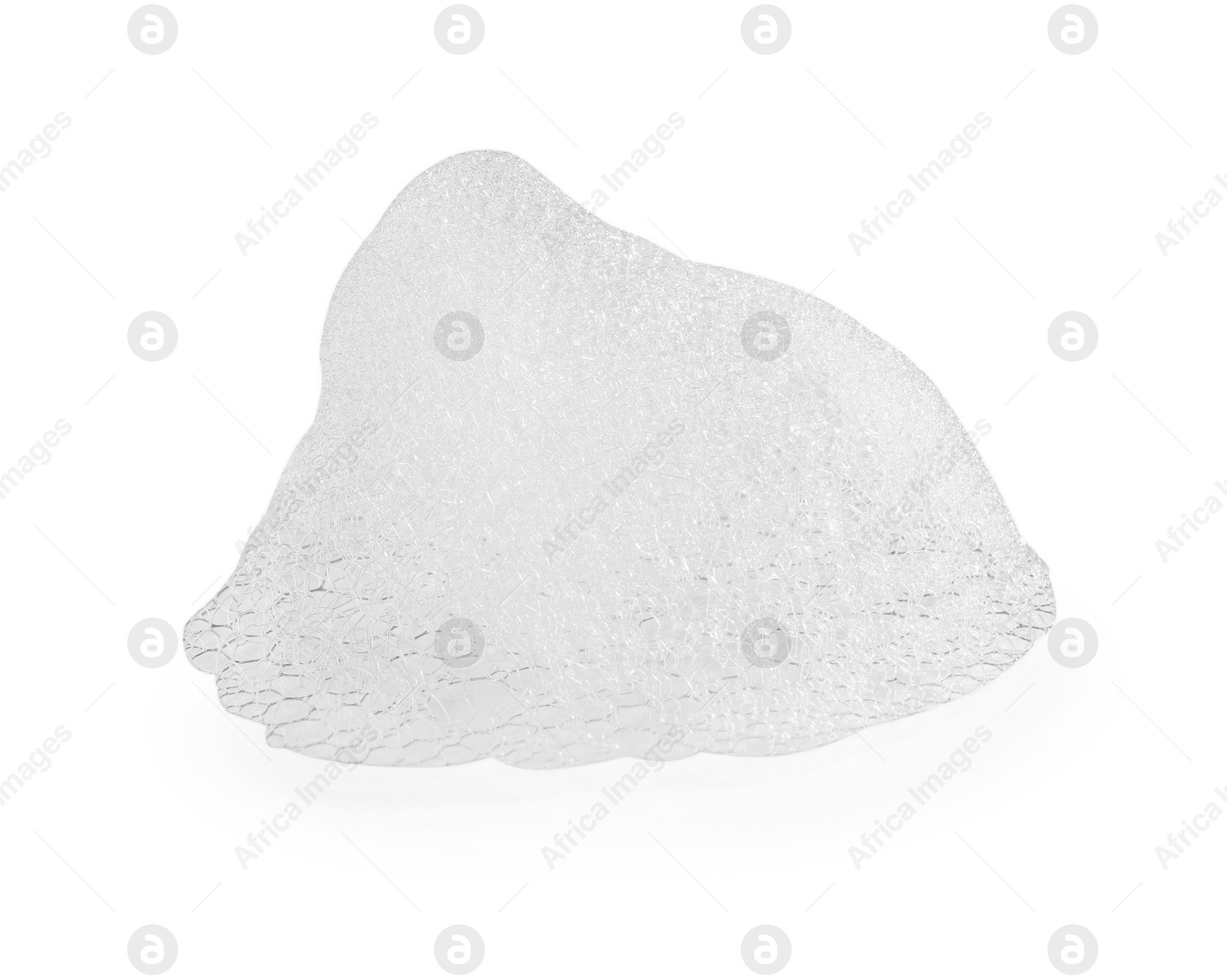 Photo of Foaming cleanser isolated on white. Skin care cosmetic