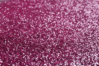 Closeup view of sparkling pink glitter background