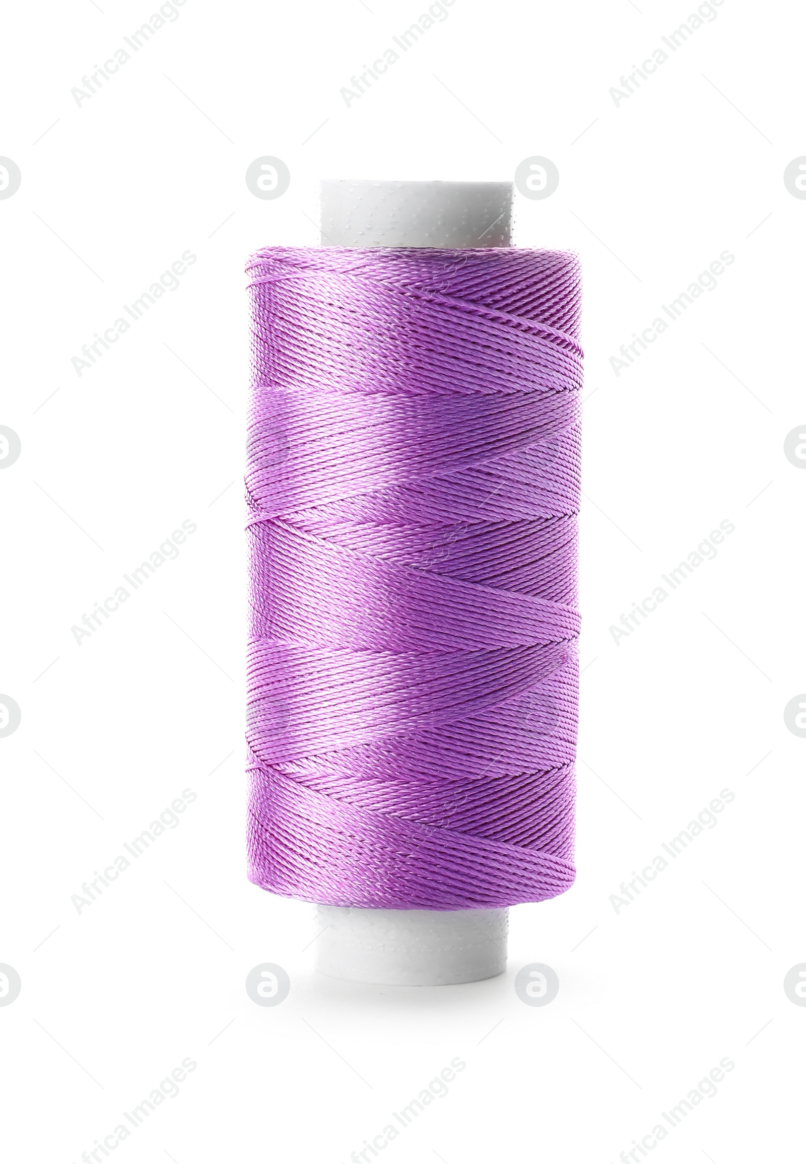 Photo of Color sewing thread on white background