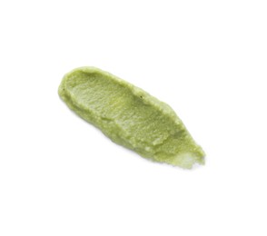 Delicious spicy wasabi paste isolated on white