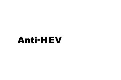 Illustration of Text Anti - HEV on white background, illustration
