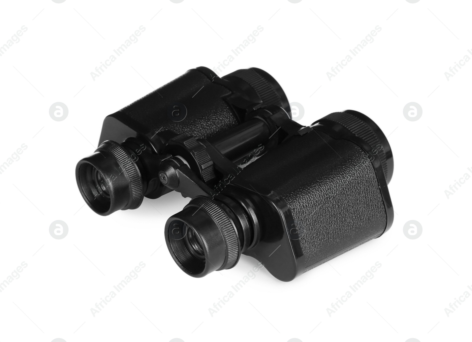 Photo of Modern binoculars isolated on white. Optical instrument