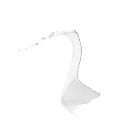 Photo of Splash of fresh milk isolated on white