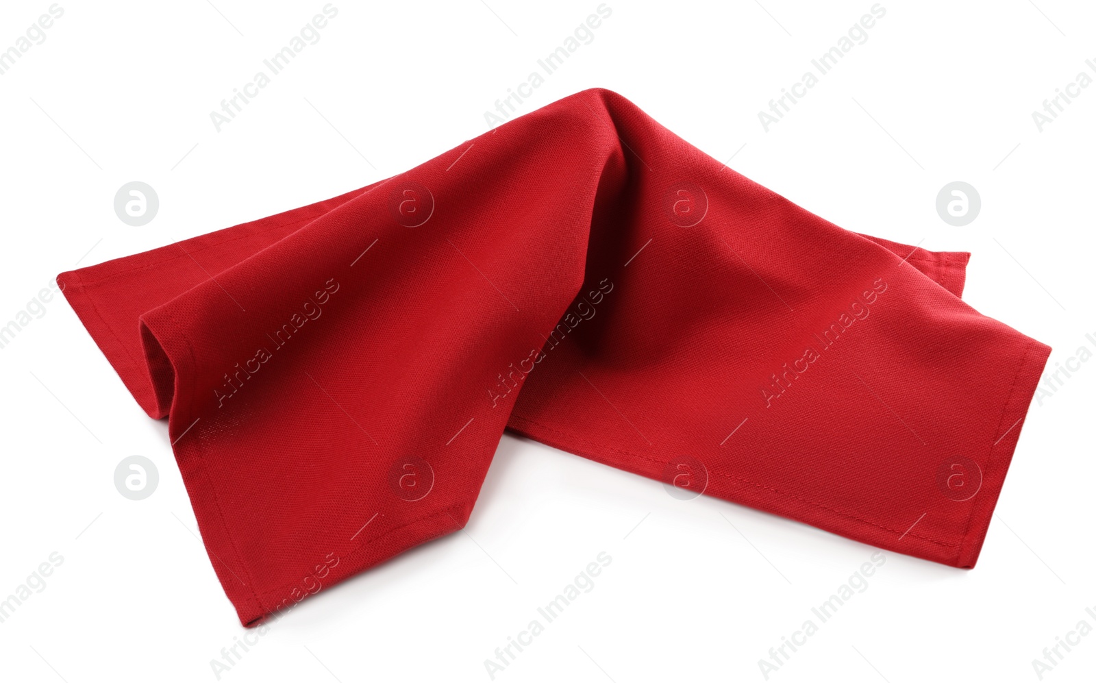 Photo of Fabric napkin for table setting on white background