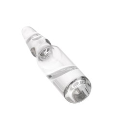 Photo of Glass ampoule with liquid isolated on white