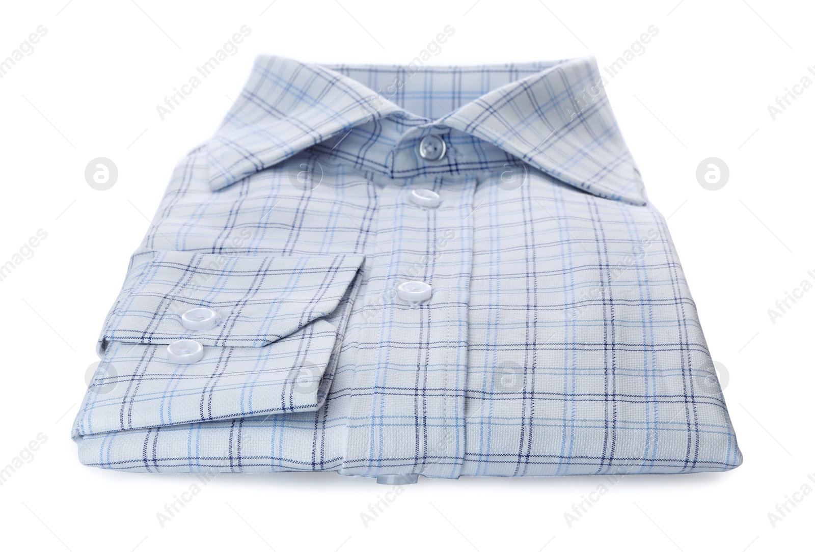 Photo of Male stylish shirt with pattern isolated on white