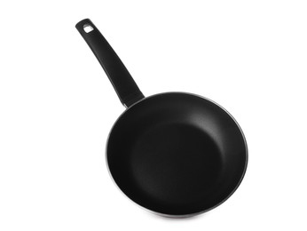 New non-stick frying pan isolated on white