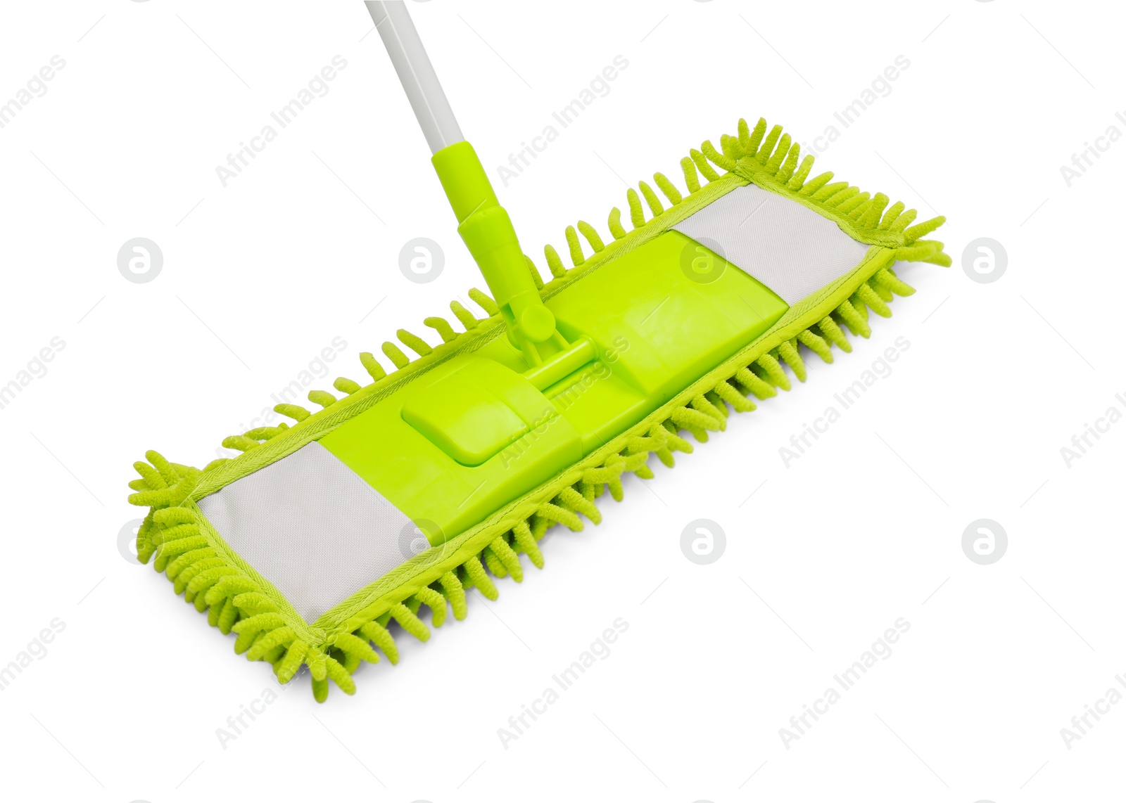 Photo of Mop with plastic handle isolated on white