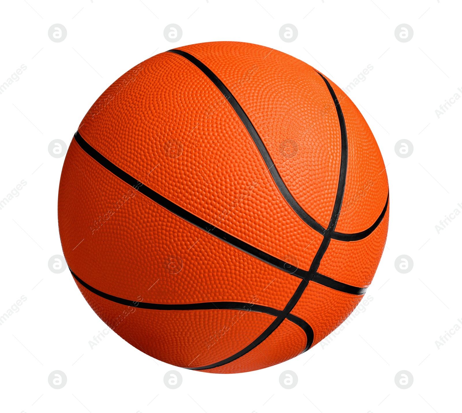 Photo of New orange basketball ball isolated on white