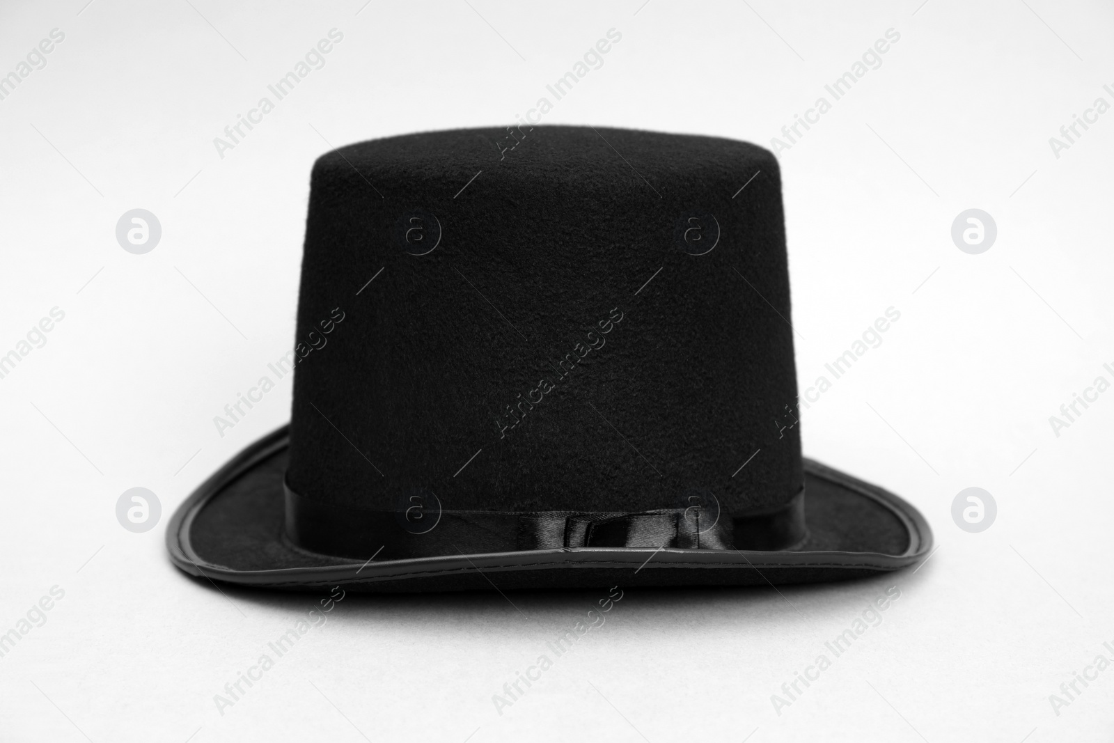 Photo of One magician top hat on white background