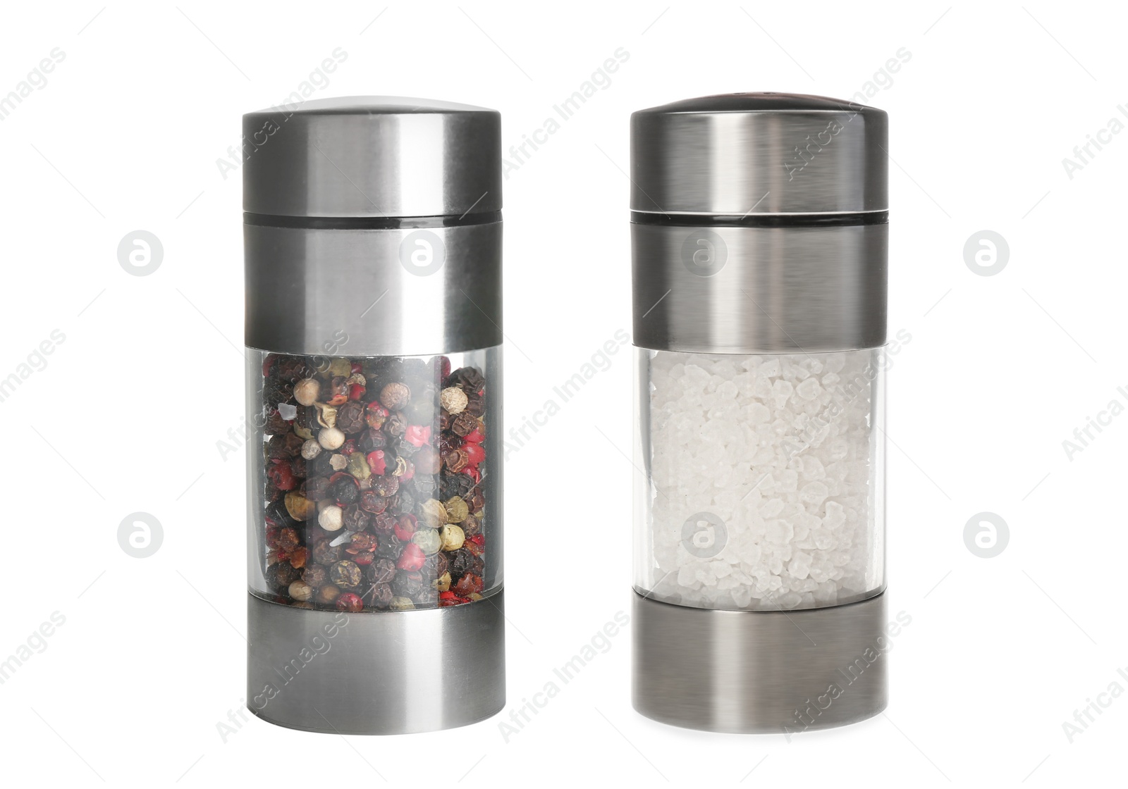 Image of Salt and pepper mills isolated on white