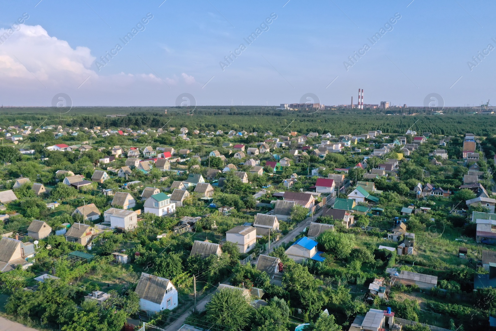 Photo of Beautiful view of houses under blue sky