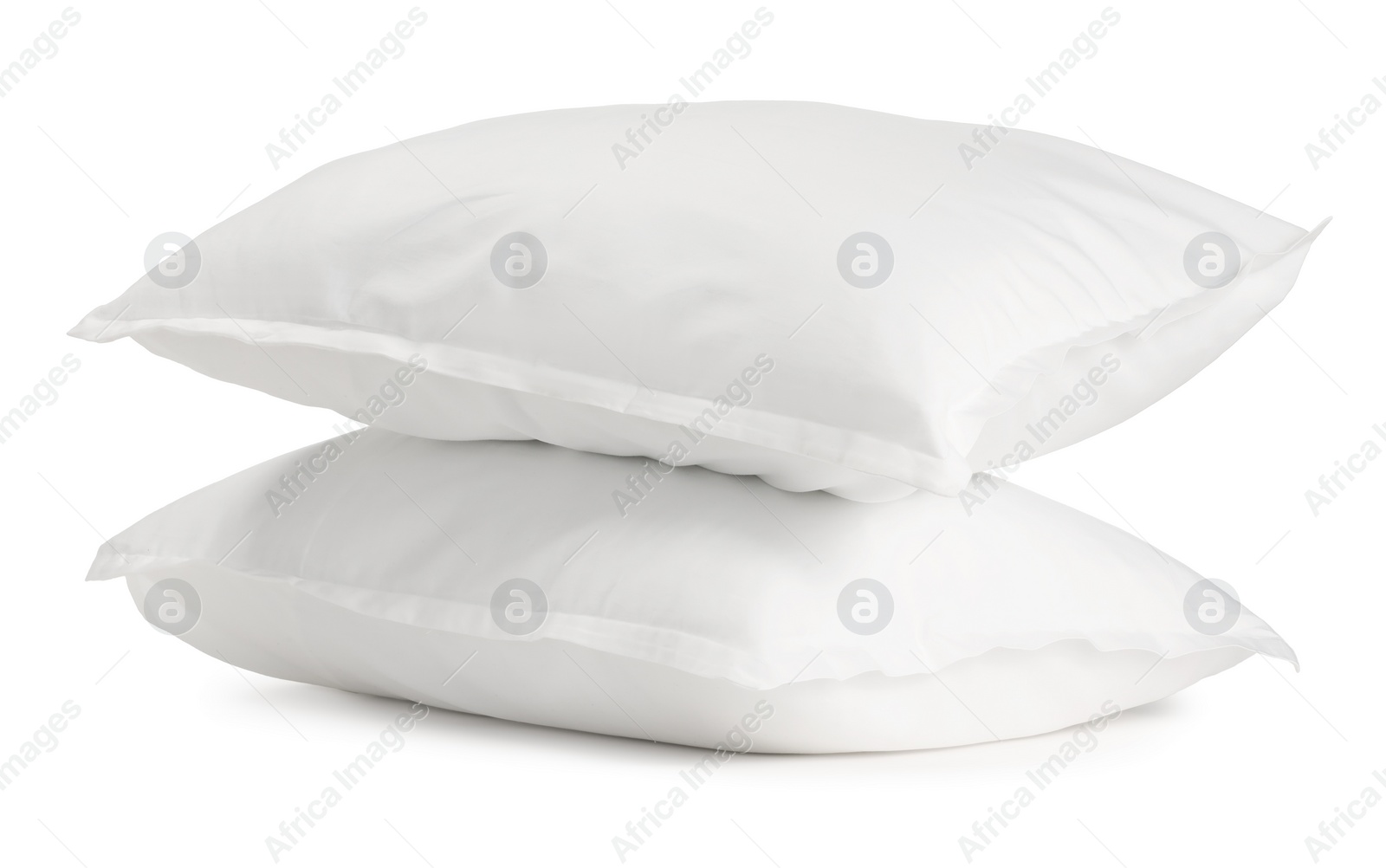 Photo of Two new soft pillows isolated on white