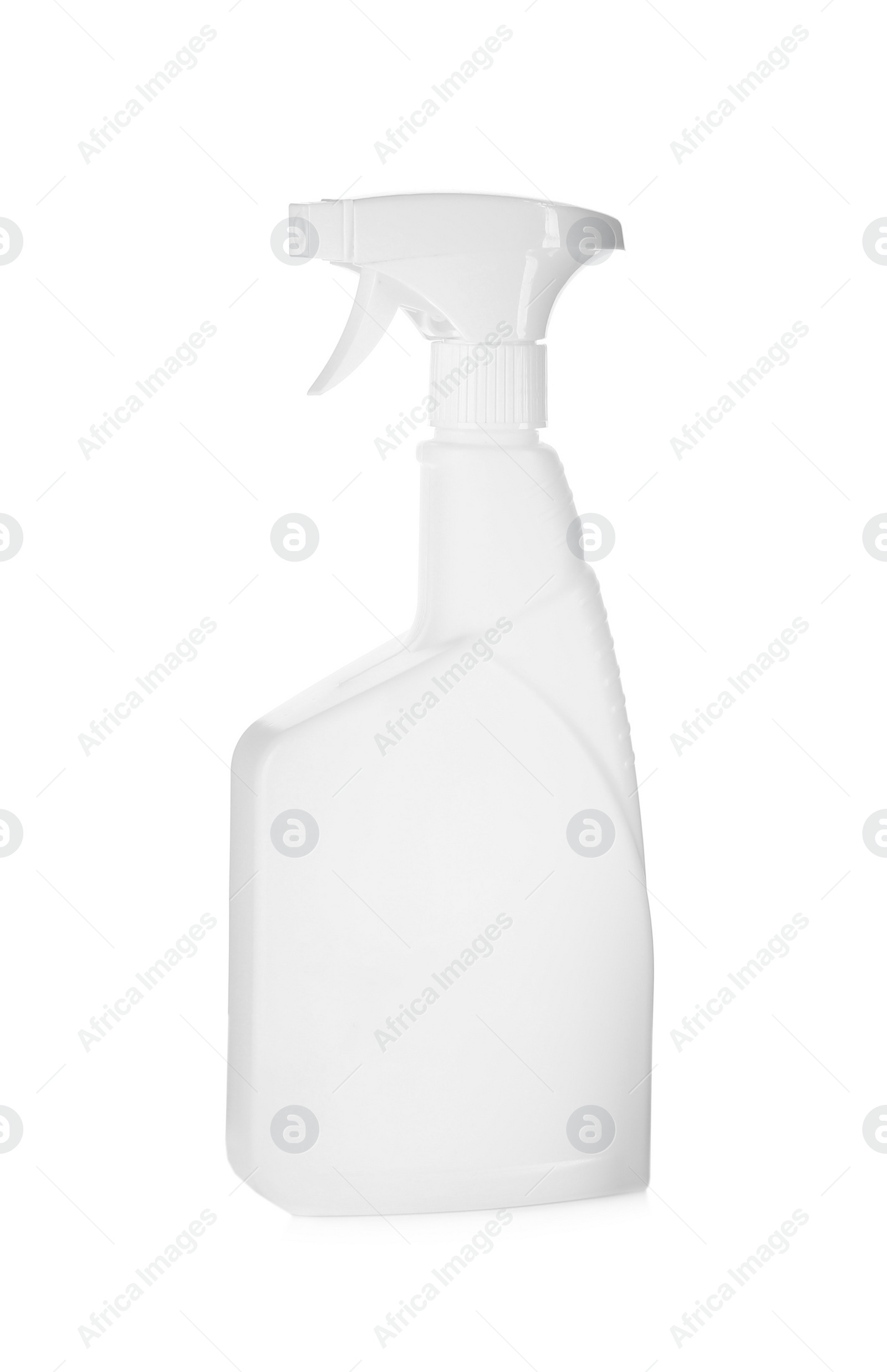 Photo of Spray bottle of cleaning product isolated on white