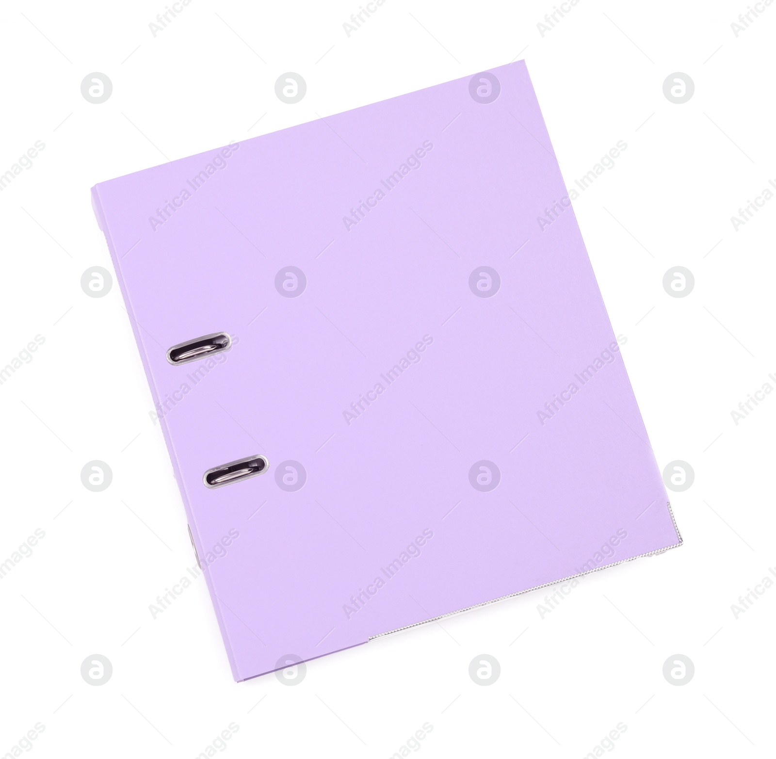 Photo of One office folder isolated on white, top view