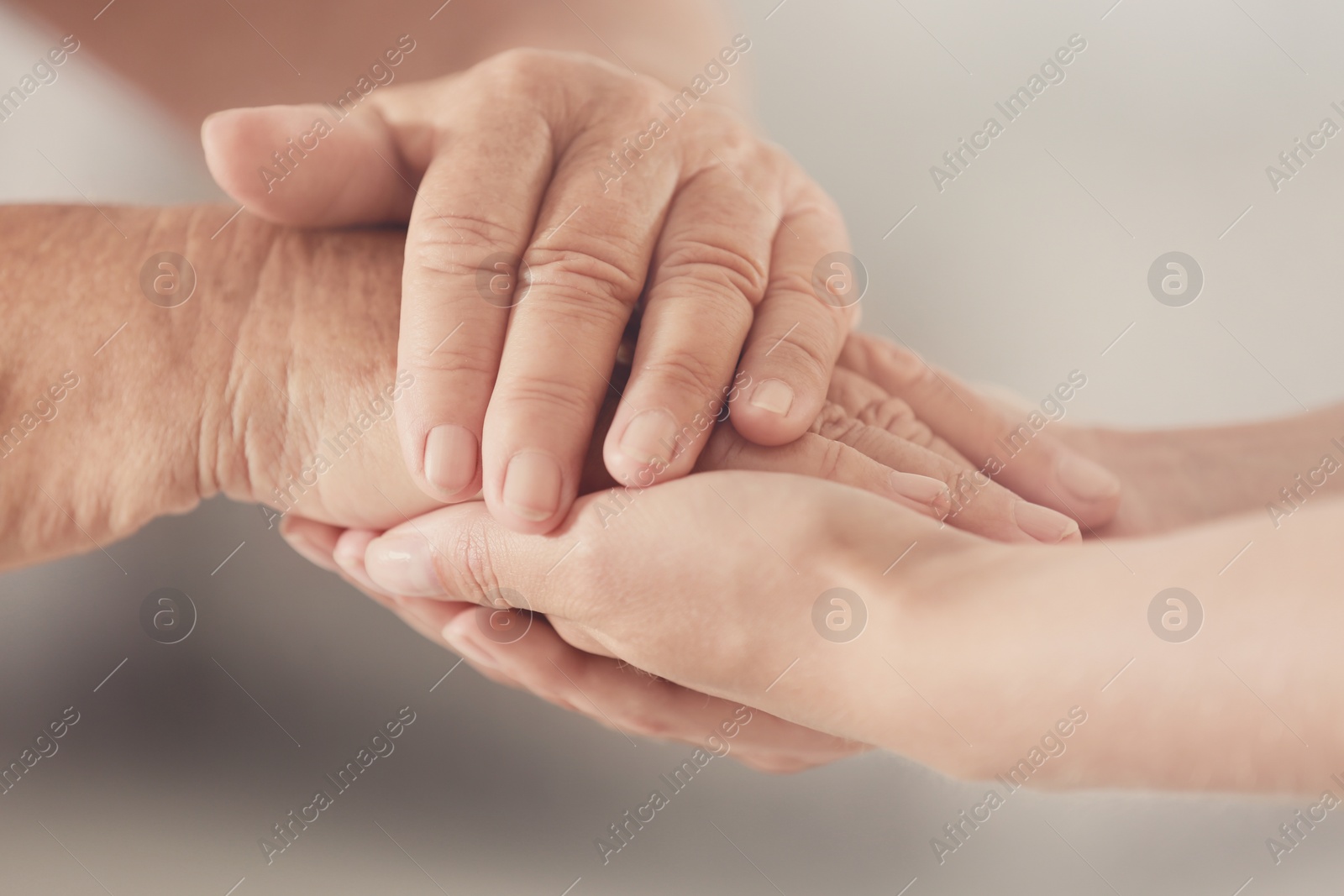 Photo of People, care and support. Giving helping hand concept