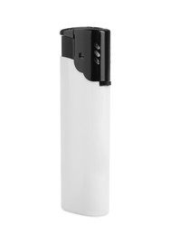 Photo of Stylish small pocket lighter isolated on white