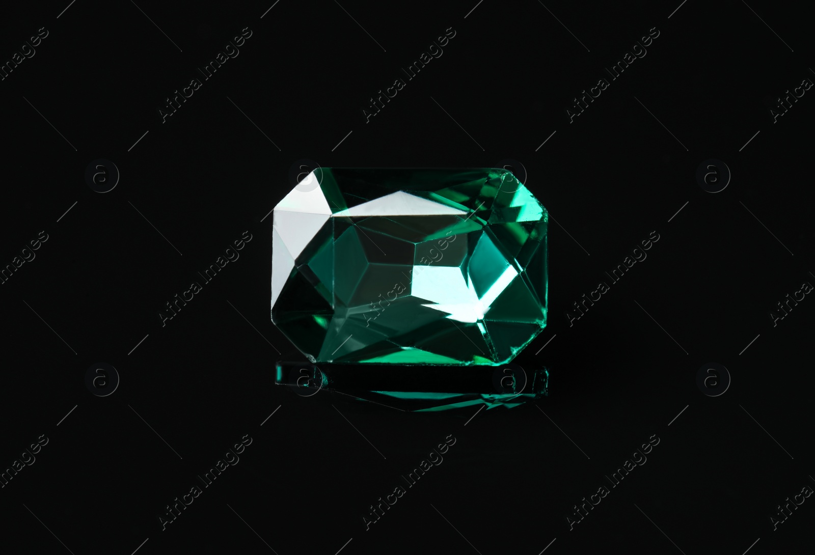 Photo of Beautiful gemstone for jewelry on black background