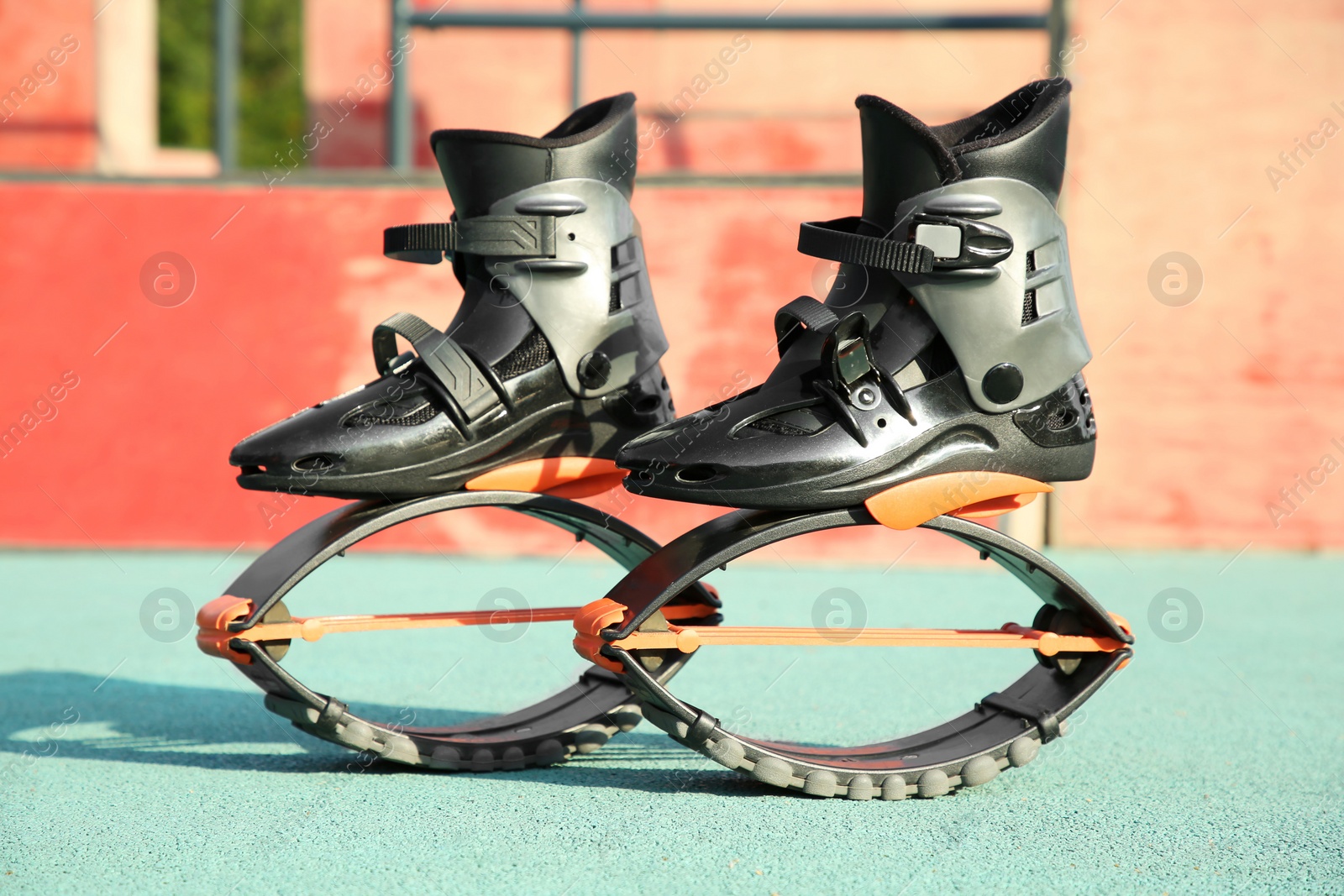 Photo of Stylish kangoo jumping boots in workout park