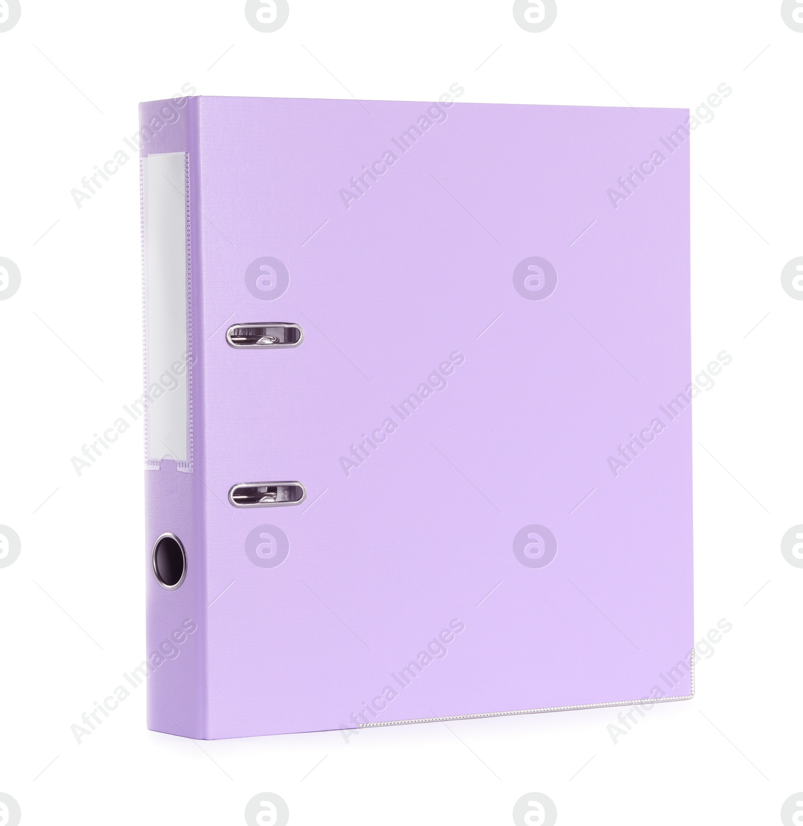 Photo of One lilac office folder isolated on white