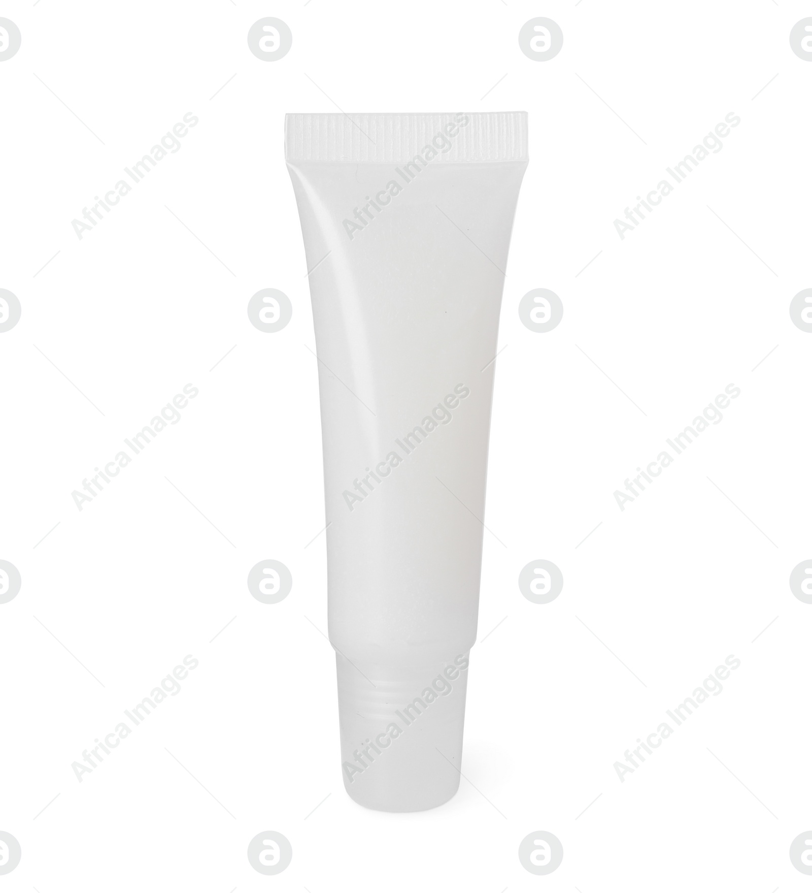 Photo of One lip balm isolated on white. Cosmetic product