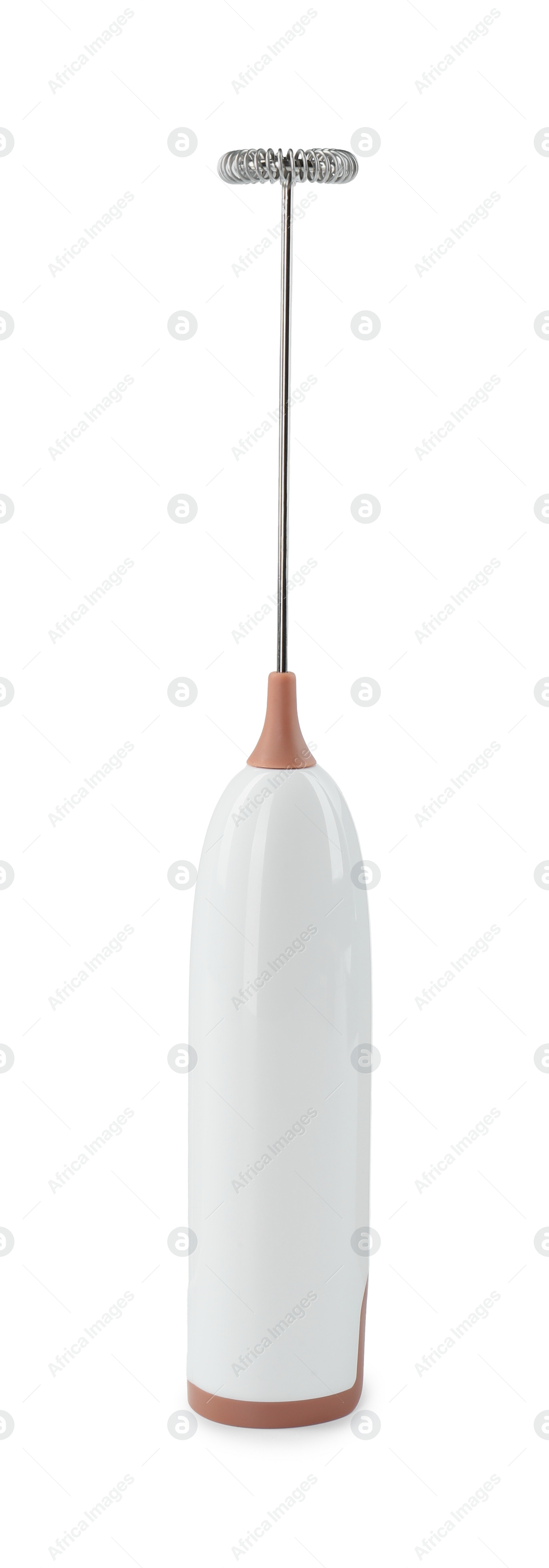 Photo of One milk frother wand isolated on white