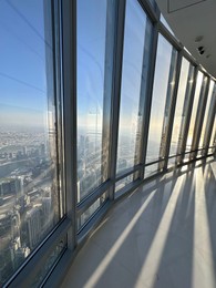 Photo of Dubai, United Arab Emirates - May 2, 2023: View on beautiful cityscape from Burj Khalifa