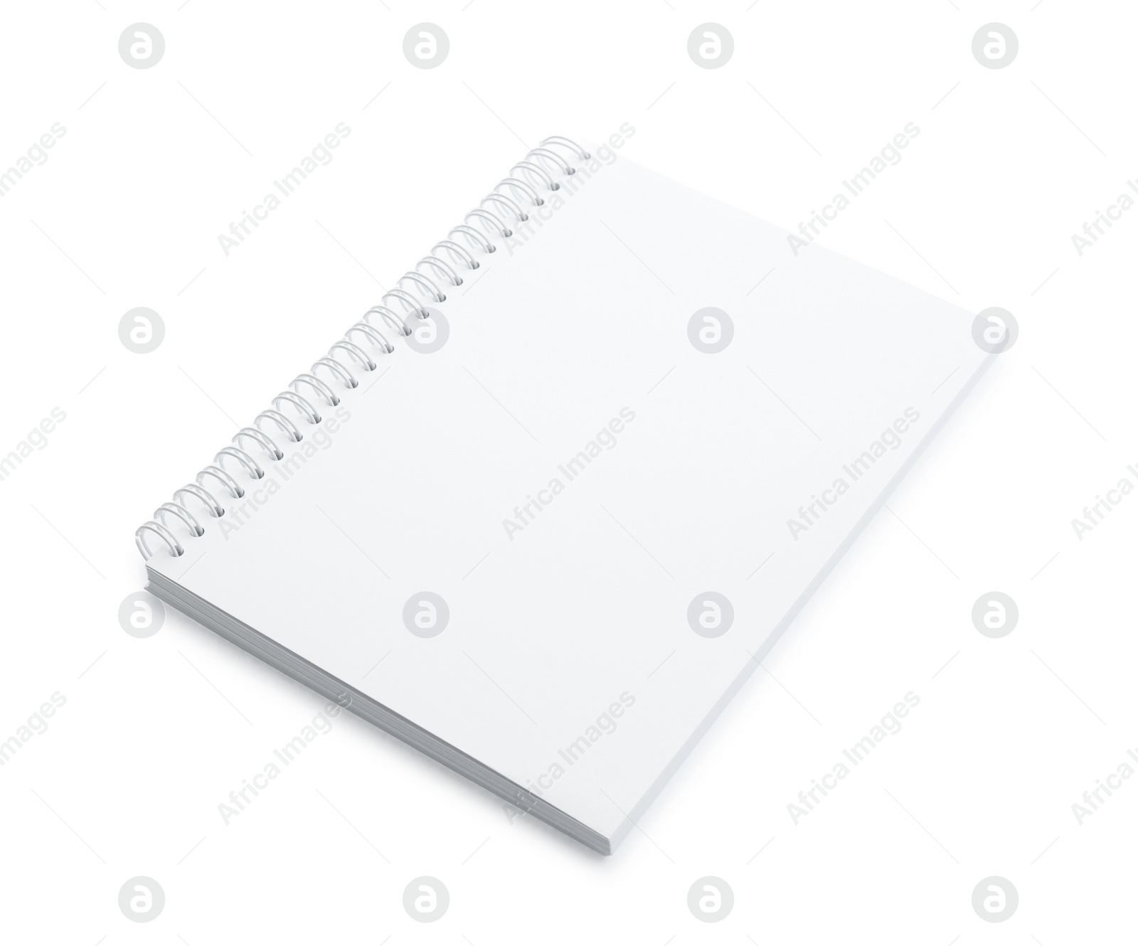 Photo of Blank paper brochure isolated on white. Mockup for design