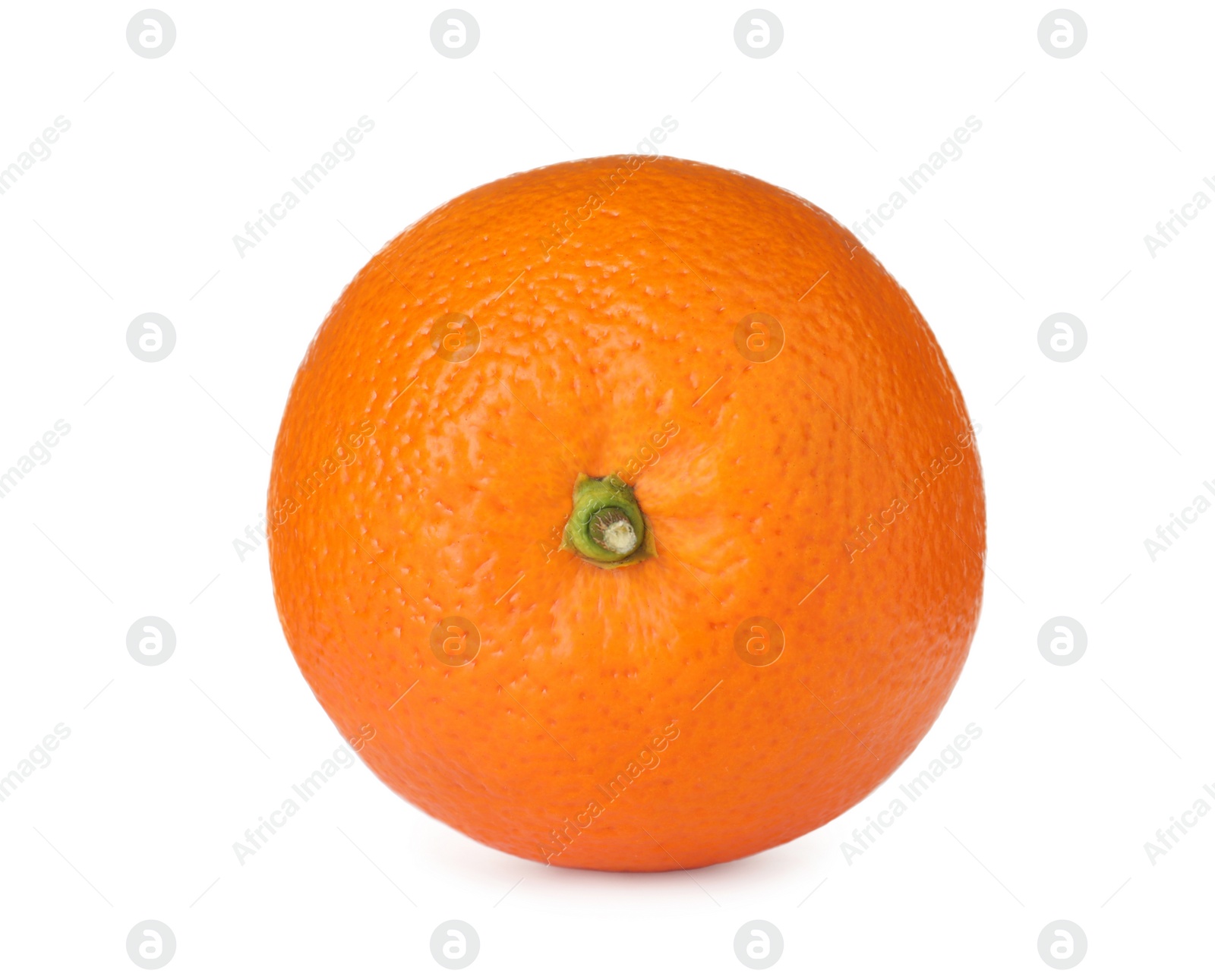 Photo of Fresh ripe orange isolated on white. Citrus fruit