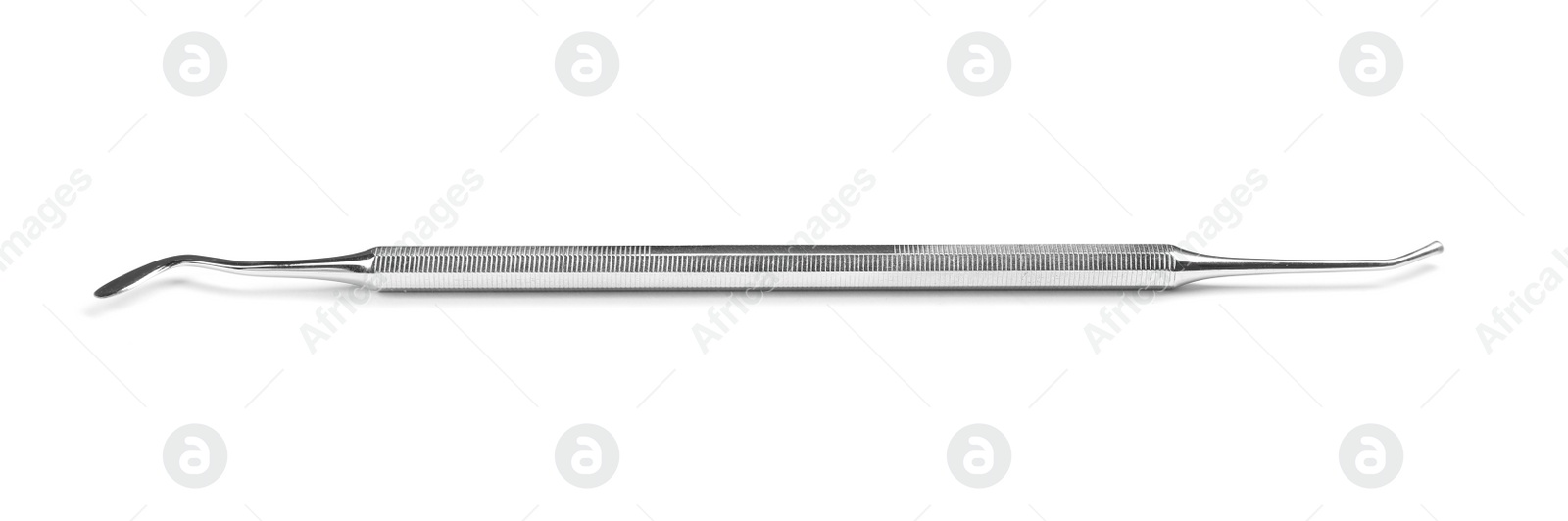 Photo of Dental instrument on white background. Medical tool