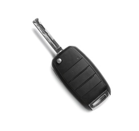 Car key isolated on white, top view