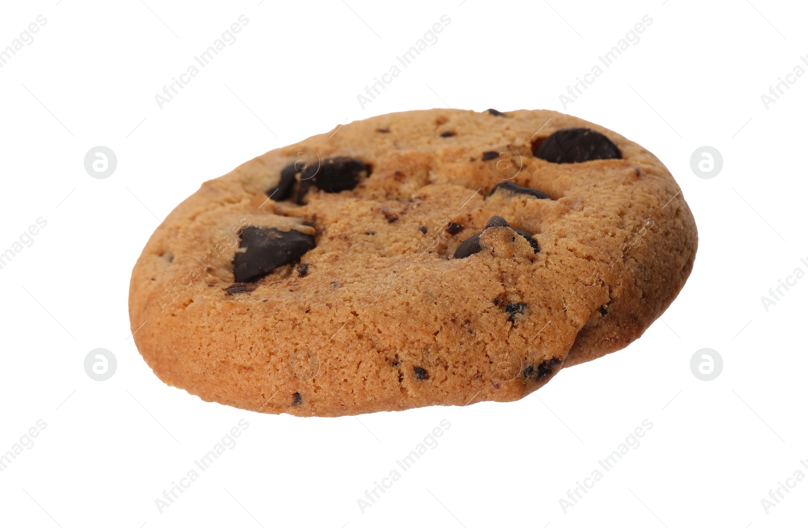 Photo of Delicious chocolate chip cookie isolated on white