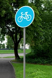 Photo of Traffic sign Bicycles Only on city street