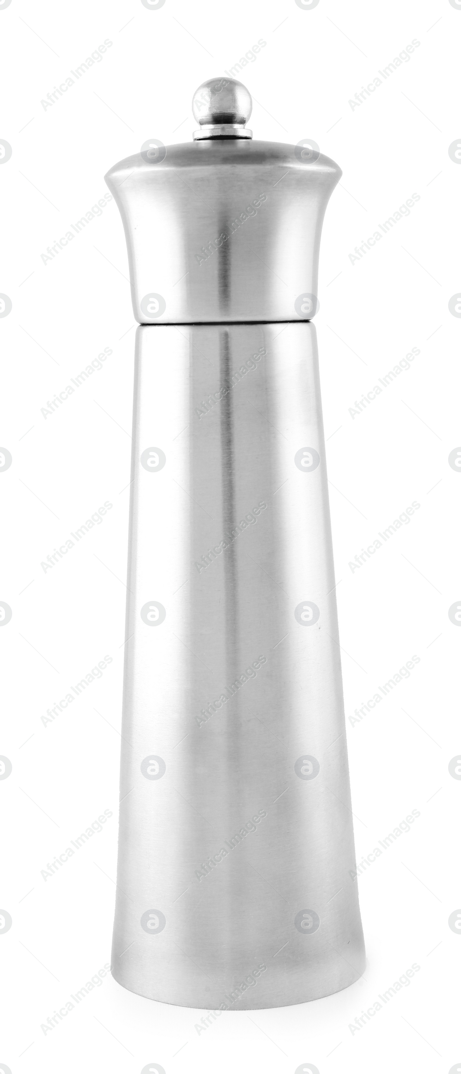 Photo of Stainless steel spice shaker isolated on white