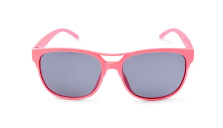 Stylish sunglasses isolated on white. Modern accessory