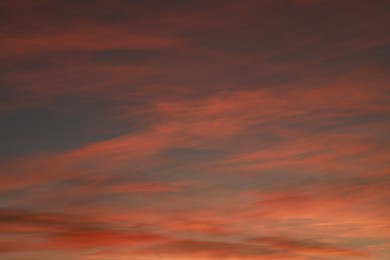 Photo of Picturesque view of sky and clouds at dawn