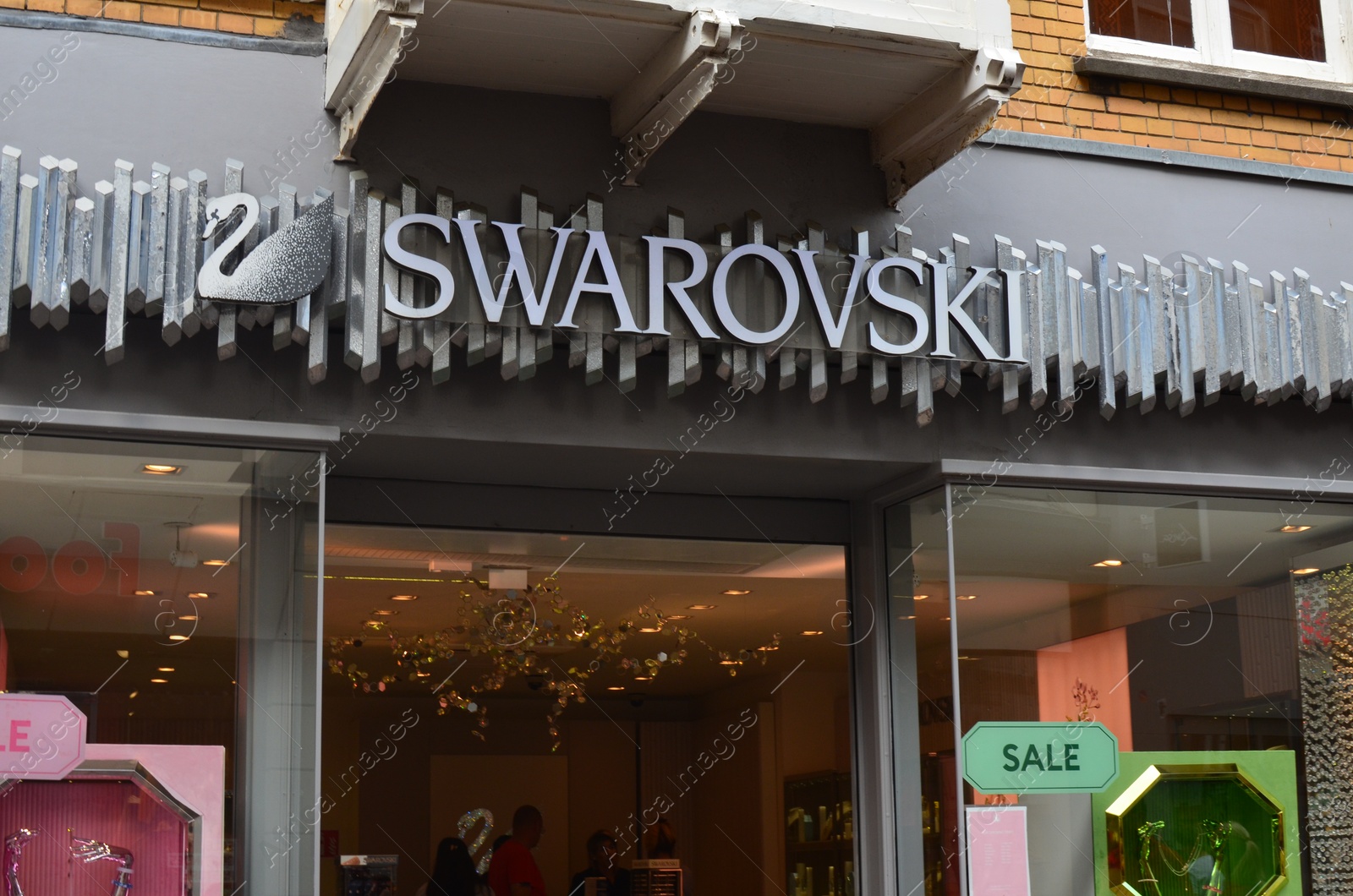 Photo of Utrecht, Netherlands July 02, 2022: Facade of Swarovski luxury store outdoors