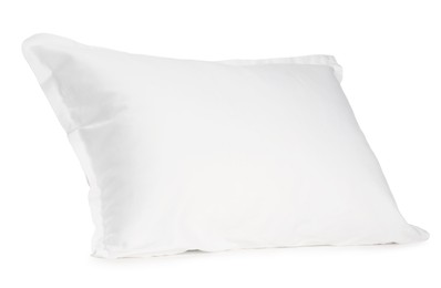 Photo of One new soft pillow isolated on white