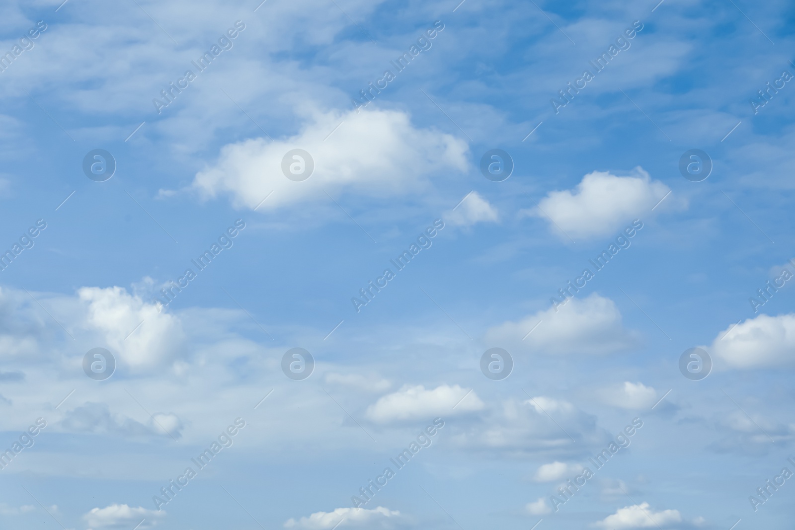 Photo of Beautiful blue sky with white clouds on sunny day