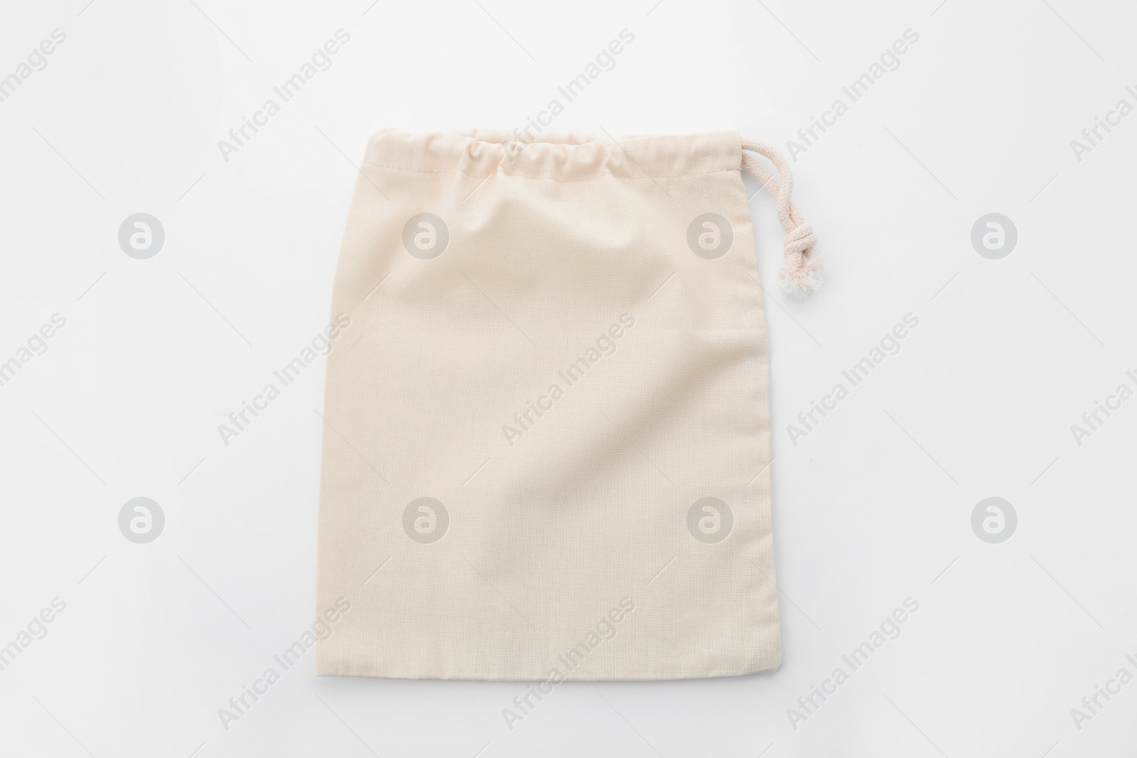 Photo of Empty cotton eco bag isolated on white