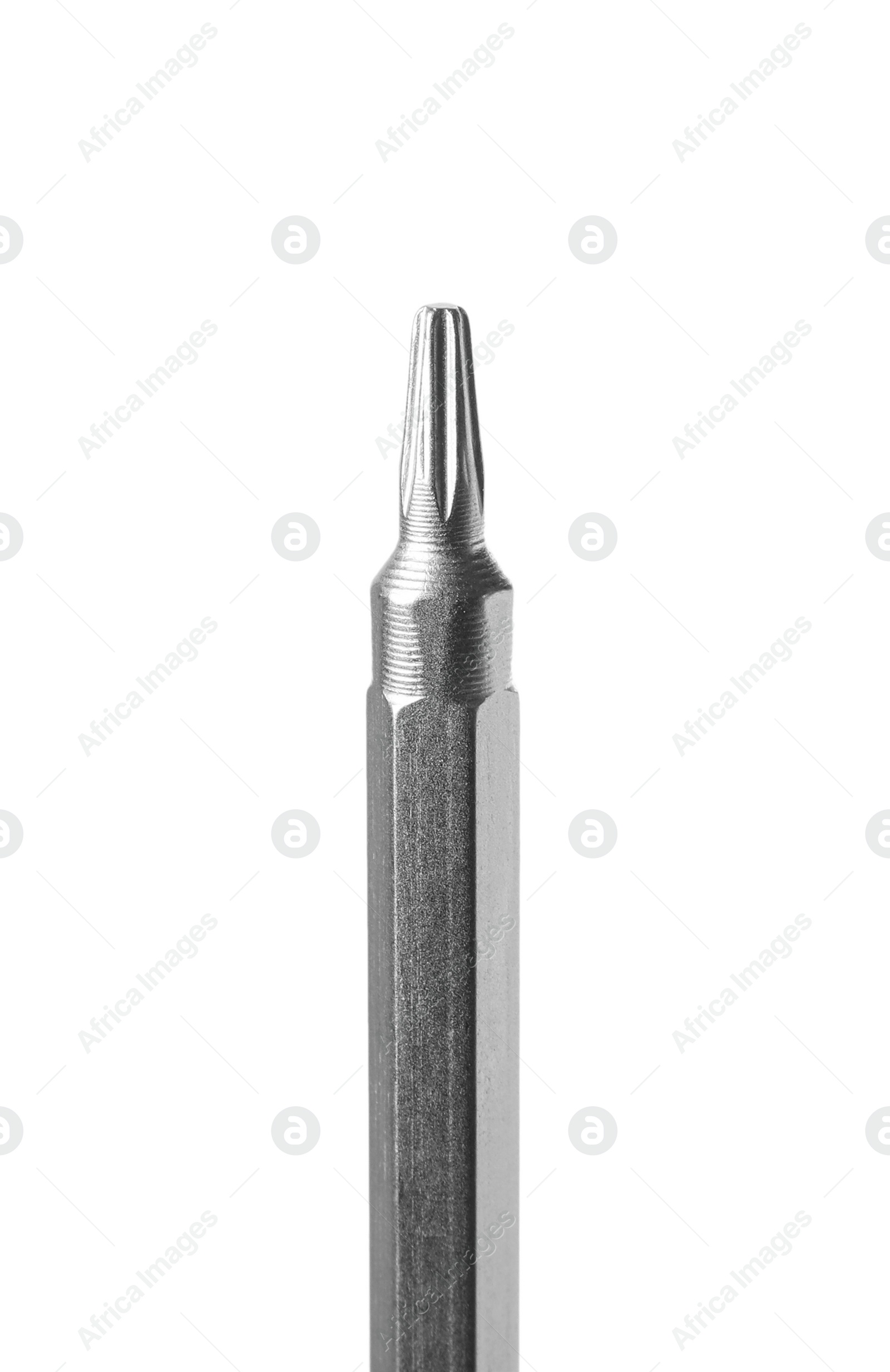 Photo of One new screwdriver isolated on white. Construction tool