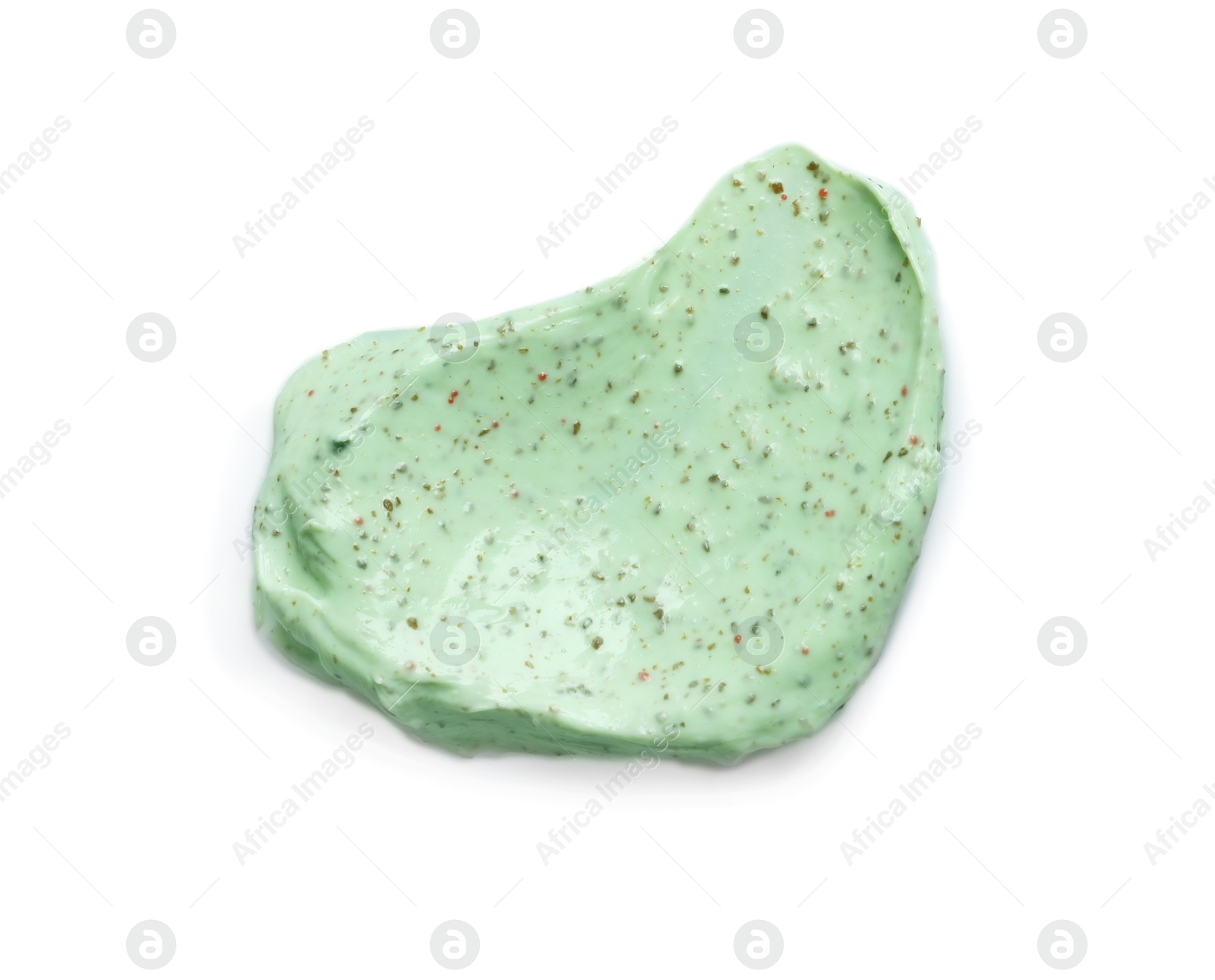 Photo of Sample of natural scrub on white background