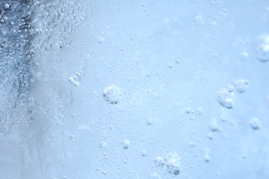 Photo of Texture of ice as background, macro view